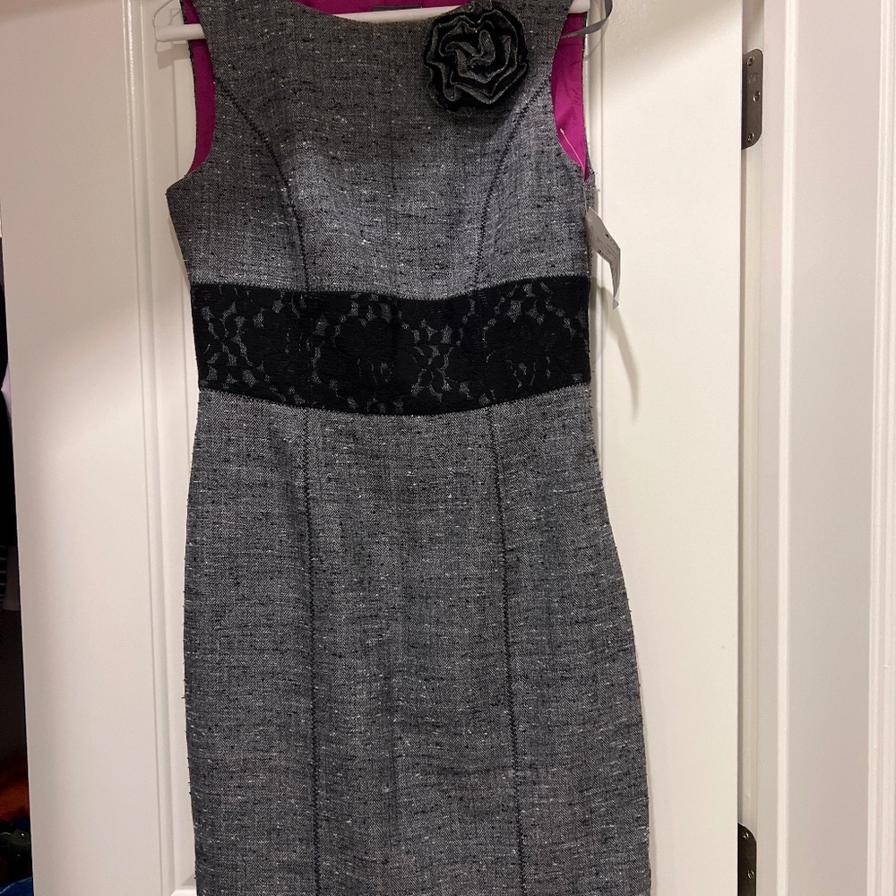 Grey tweed dress
